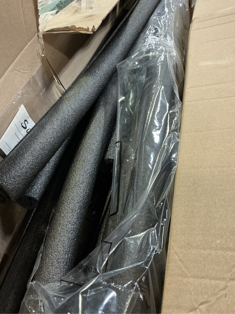 Condition photo showing Good Condition for Amylove 12 Pcs 3.3 Feet Pipe Insulation Foam Tube Pool Noodles Insulating Water Pipe Swim Noodles Pre Slit Heat Preservation Pipes Cover for Tubing Outdoor Winter Freeze Protection(Black,1 Inch) 3.3 ft X 1 Inch Black 12