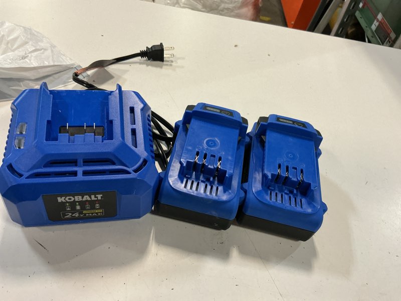 Condition photo showing Good Condition for kobalt 24-v 2-pack lithium-ion battery and charger 