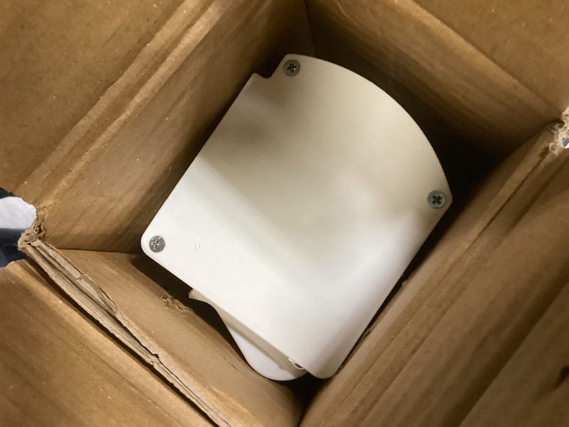 Condition photo showing As Is for LOTUS & WINDOWARE Cordless Mini Blind, 1" Vinyl Slats, 24" Wide x 84" Long - White, Window Blinds for Home and Office, Interior Door Blinds - Light Filtering