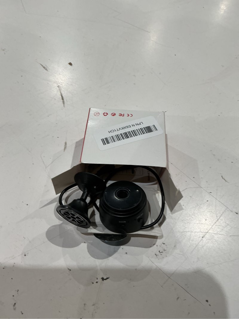 Condition photo showing As Is for hidden camera?spy camera,1080p hd mini wifi cam with night vision | pir motion detection - nanny cam for baby/pet/home/office black