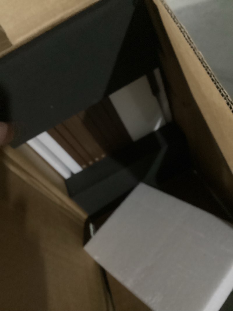 Condition photo showing New/Like New for Fluted Nightstands Set of 2, Modern Bedside Table with Drawer and Storage Shelf (Walnut)