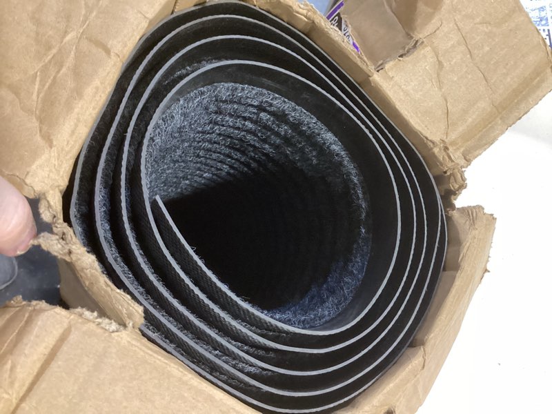 Condition photo showing Good Condition for tanyoyo3' x 6' commercial grade door floor mat brush step entrance mat vinyl backed utility doormat heavy duty floor rugs commercial outdoor carpet indoor entrance mat?grey grey 3'4" x 6' (rectangular)