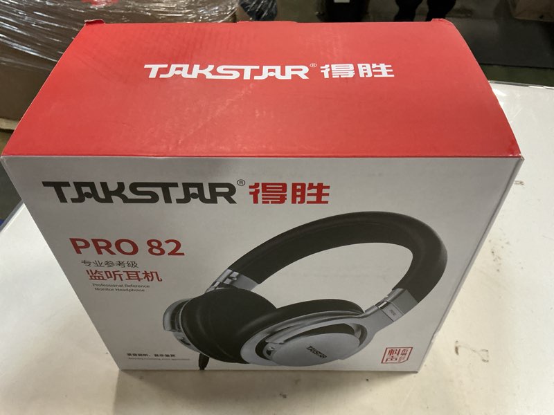 Condition photo showing New/Like New for TAKSTAR Over-Ear Monitor Headphones, 40mm NdFeB Driver, 3 Level Bass Adjust, Soft Headband, Comfort Ear Pads, HiFi Stereo Dynamic Studio Noise Cancelling Headsets for Recording Monitoring Music