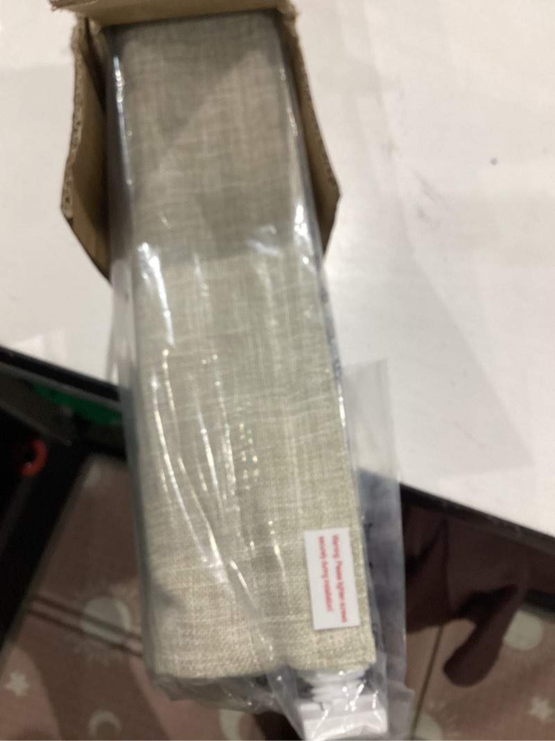 Condition photo showing Good Condition for unishades no drill cordless roman shades for windows, 32" w × 64" h - light filtering - linen - beige light filtering - linen - beige 32" w × 64" h