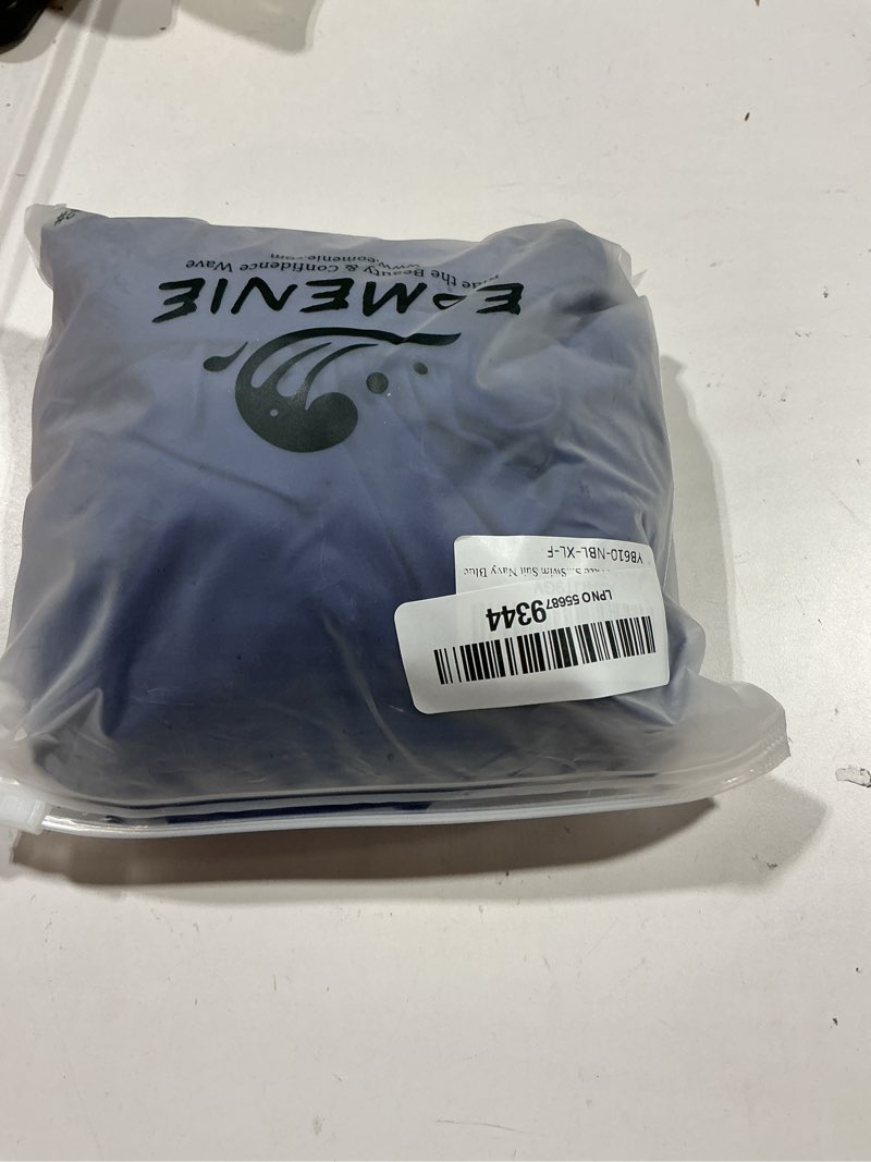 Condition photo showing Good Condition for eomenie tummy control one piece swimsuit cutout bathing suit for women supportive for large bust long torso swimwear x-large navy blue