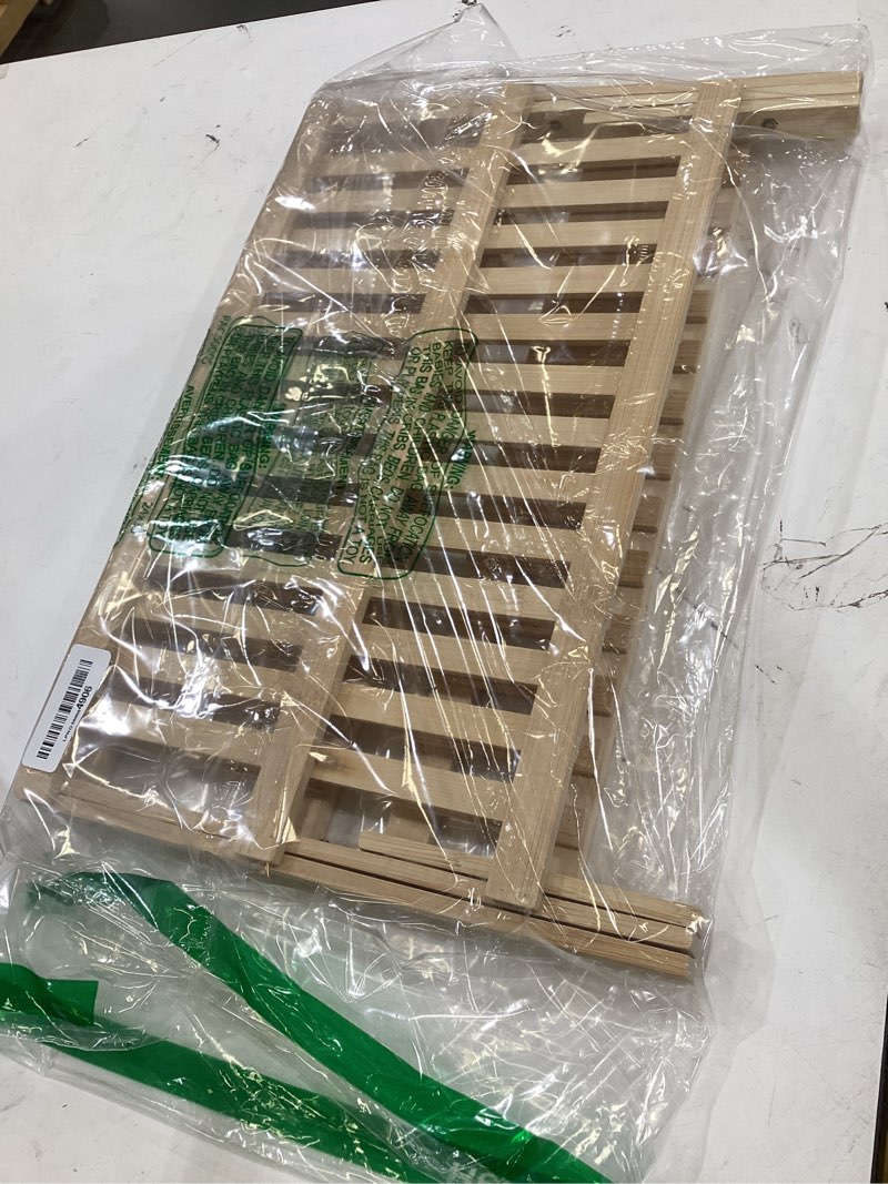 Condition photo showing New/Like New for lawei collapsible bamboo dish drying rack - plate holder dish rack cup drying strainer for dish, plate, bowls, cup