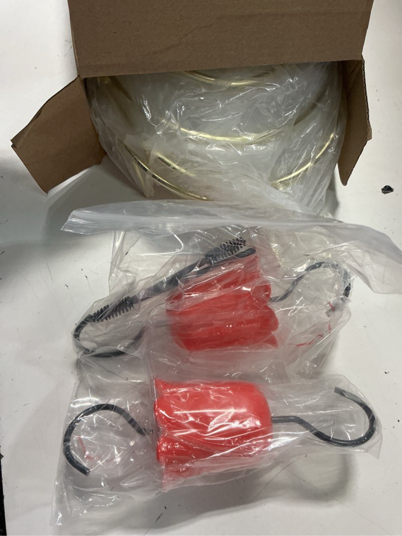 Condition photo showing New/Like New for 2 pack metal oriole feeders for outdoors hanging with ant moat and fruit holder, oriole feeder with glass bowl, easy to disassemble and wash, bird feeder for garden, outdoor, gift (gold)