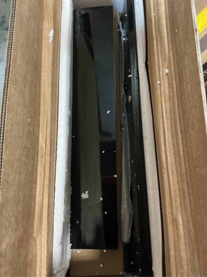 Condition photo showing Good Condition for ChooChoo LED Nightstand with Charging Station,Smart Night Stand with Sliding Top Storage, 2-Drawers High Gloss Bedside Table, Modern End Table for Bedroom,Black Black 1 Pack