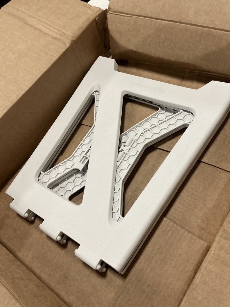 Condition photo showing As Is for Foldable Bath Shower Safety Chair Seat Blue, Foldable and Anti-Slip Bench Bathtub Stool for Elderly or Seniors (Foldable ShowerChair 15.7" H Blue Seat Size 12.4" x 8.3“) Foldable 15.7"H Blue