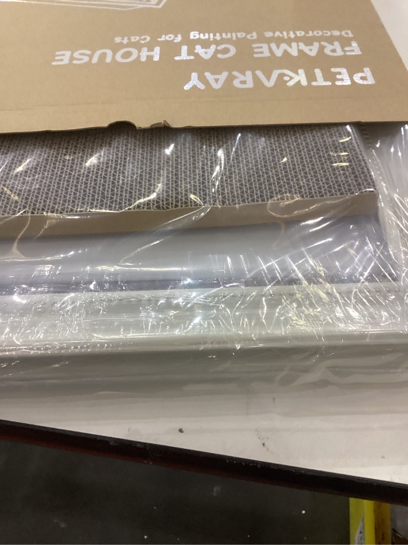 PETKARAY Art Frame Cat Scratch House, Oil Painting Kitty Scratcher Cardboard House, Large Cat Cave w