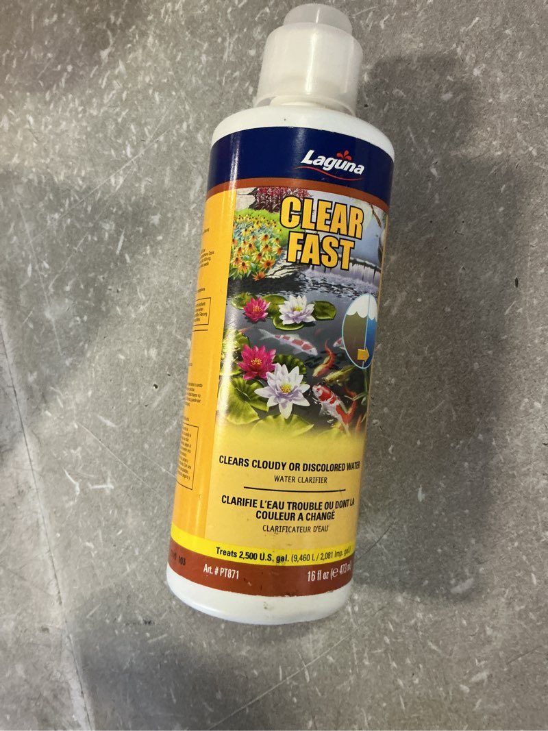 Condition photo showing New/Like New for Laguna Clear Fast Pond Water Clarifier - 16 Ounces (B0028GY94W)