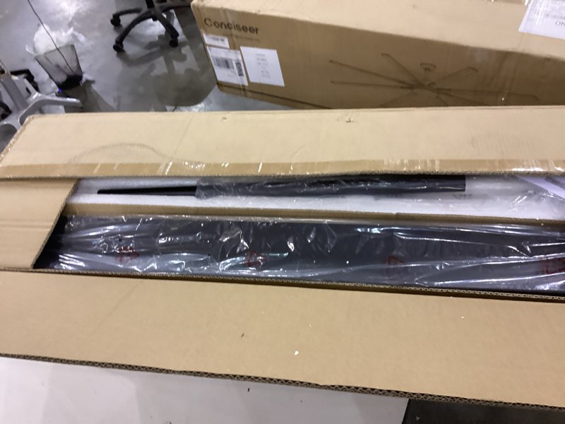 Conciseer Modern Ceiling Fans with Lights, 100 Inch Ceiling Fan with Light and Remote,Living Room Li