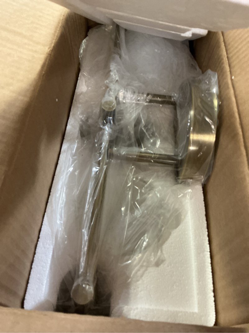 Condition photo showing Good Condition for indoi bathroom light fixtures, 3-light brass vanity light, black bathroom lights over mirror with clear glass shade, wall sconces for mirror bedroom living room hallway brass 3-light