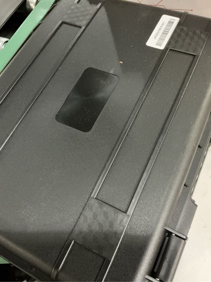 Condition photo showing Good Condition for 16 inch hard carrying case,shockproof storage box with customizable foam,portable protective tool box for microphone,recorder,electronics,tools,cameras,equipment and more, 16" x 12" x 5.5"