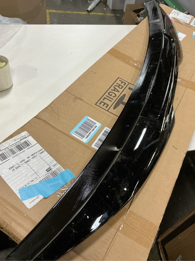 Condition photo showing As Is for  Rear Trunk Roof Boot Lip Spoiler Cap