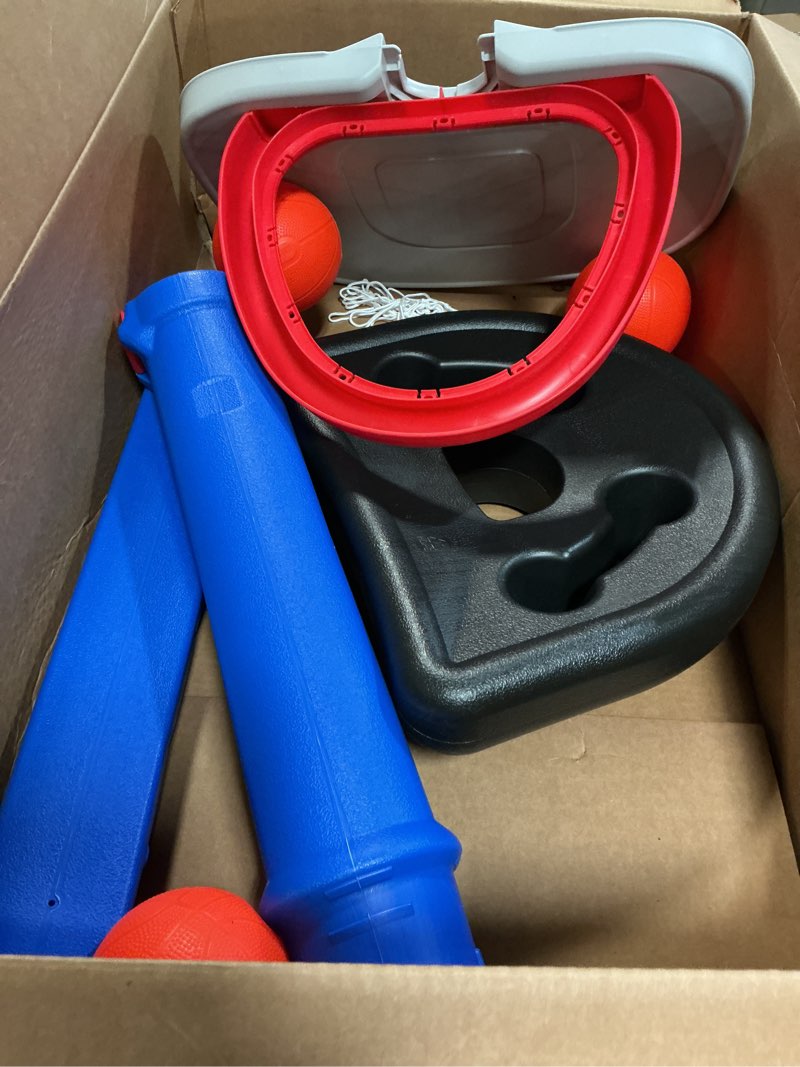 Condition photo showing As Is for GALVANOX Mini Rubber Basketballs with Pump (7" Inch) Includes Mesh Storage Bag Designed for Little Tikes Basketball Hoop Black