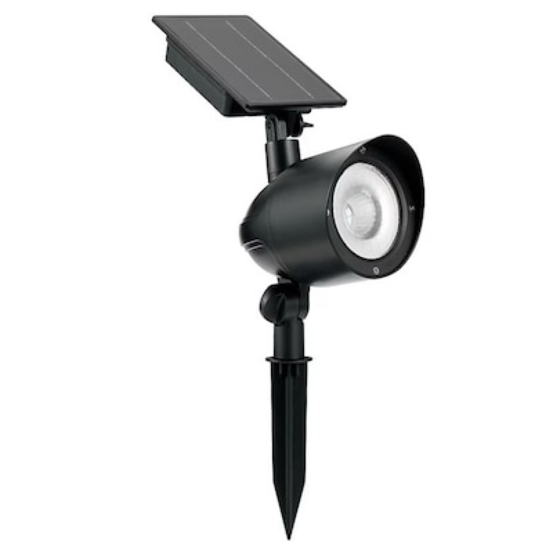 harbor breeze 120 -lumens 0.82 -watt black warm white solar led flood light