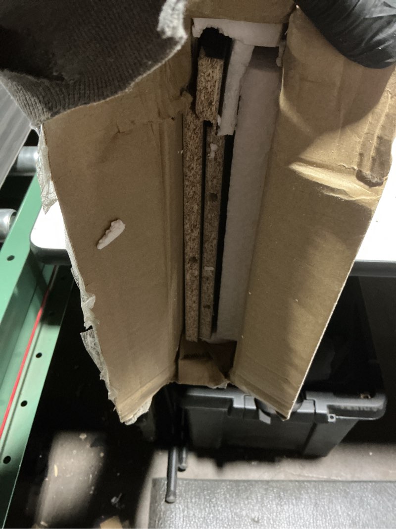 Condition photo showing As Is for Furinno Pasir 5-Tier Corner Open Shelf Bookcase, Blackwood