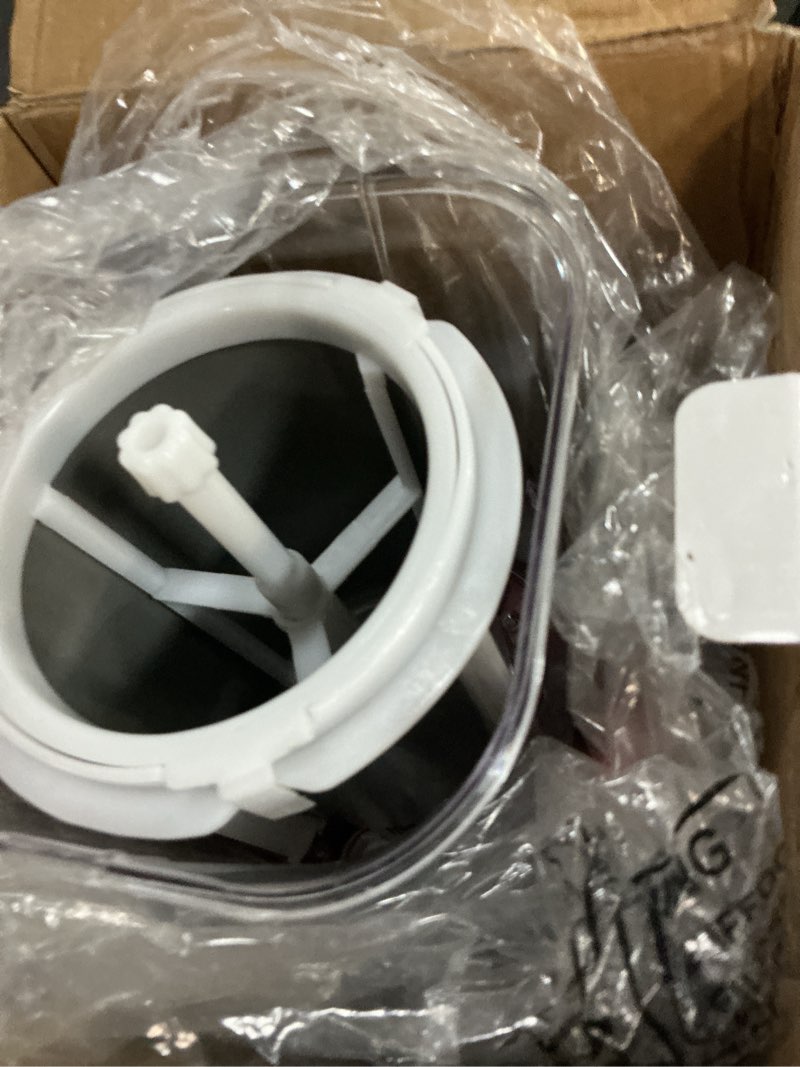 Condition photo showing As Is for Nostalgia Frozen Drink Maker and Margarita Machine for Home - 32-Ounce Slushy Maker with Stainless Steel Flow Spout - Easy to Clean and Double Insulated - Retro Red 32 Ounce Metallic Red Frozen Slush