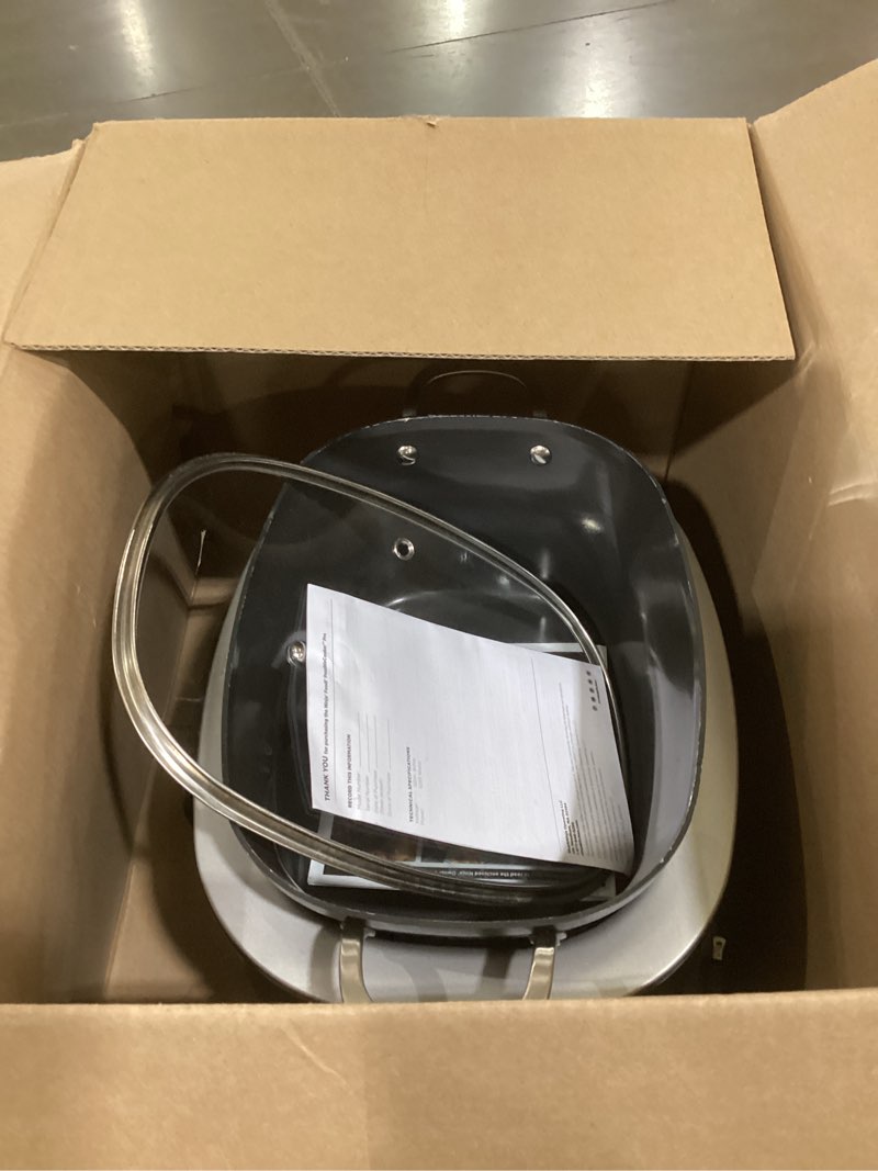 Condition photo showing As Is for Ninja® 12-in-1 PossibleCooker™ PLUS | 8.5-qt - Sous Vide & Proof Multi-Cooker | Slow Cooker, Dutch Oven & More | Glass Lid & Integrated Spoon | Nonstick | Oven Safe Pot to 500°F | Black | MC1010 Black 8.5 Quarts