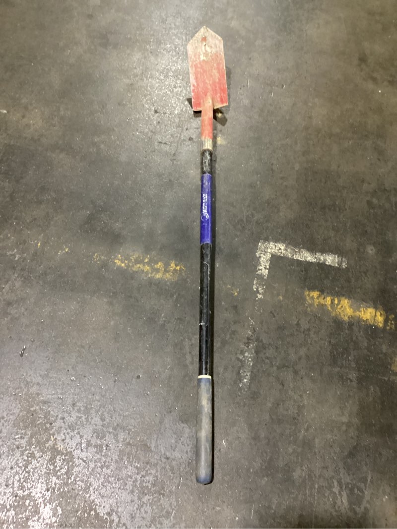 Condition photo showing As Is for kobalt 43inch fiberglass handle trenching spade with tempered steel blade