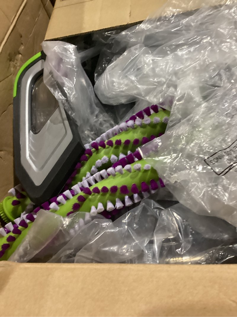 Condition photo showing As Is for bissell proheat 2x revolution pet pro plus, 3588f, upright deep cleaner, 30-minute dry time, dual dirt lifter powerbrush, hose & tool attachment, pet upholstery and tough stain tool included proheat revolution pet pro plus