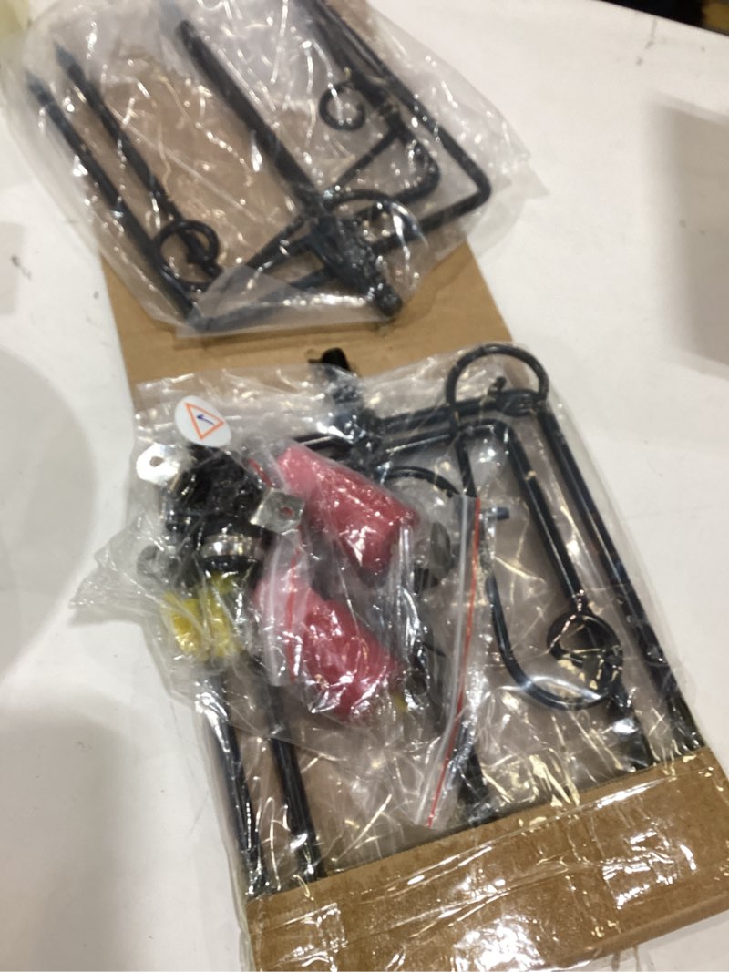 Condition photo showing As Is for Carbon Fiber String Light Poles for Outside, Extends from 7 to 10FT Telescopic Outdoor Light Poles for String Lights, 2-Section Easily Setup Hanging Light Stand with Fork for Garden, 2 Pack