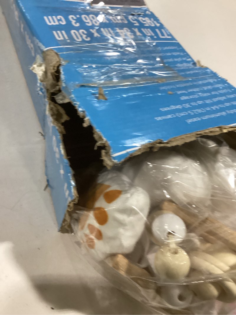 Condition photo showing Good Condition for little dove Foldable Wooden Play Gym with 6 Toys - Infant Activity Gym for Baby Girls and Boys with Hanging Bar - Montessori Newborn Gift Wood Baby Gym