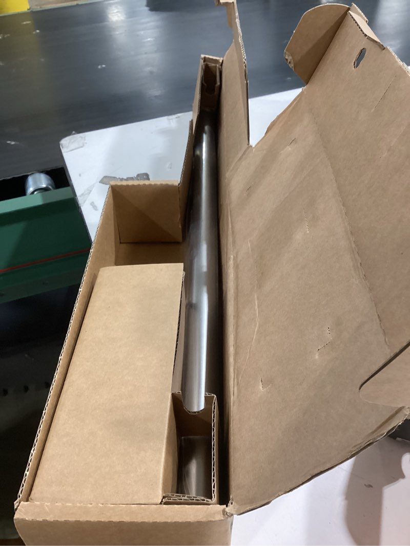 Condition photo showing Good Condition for ivilon drapery treatment window curtain rod - square design 1 1/8 rod. 28 to 48 inch. satin nickel 28 to 48 in.