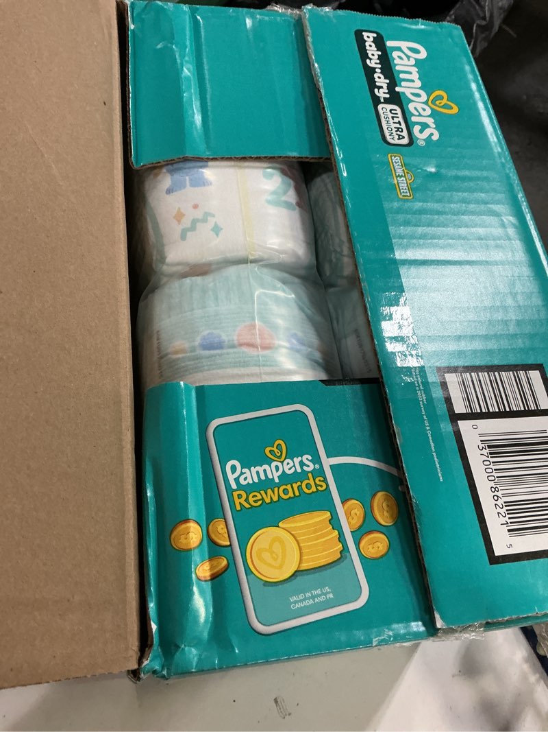 Condition photo showing New/Like New for pampers diapers - baby dry - size 1, 120 count, absorbent disposable infant diaper (packaging may vary) size 1 120