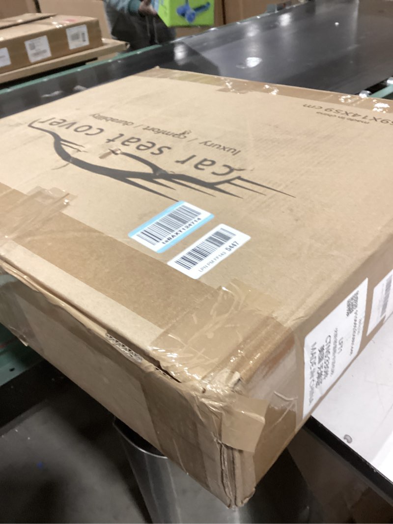 Condition photo showing New/Like New for Seat Covers,Car Seat Covers Full Set, Car Seat Covers Front Seats Back Seat Cover,Faux Leather Seat Covers for Cars, Black Car Seat Cover, Waterproof, Non-Slip Car seat Cover, 5Seaters. Black Full Set