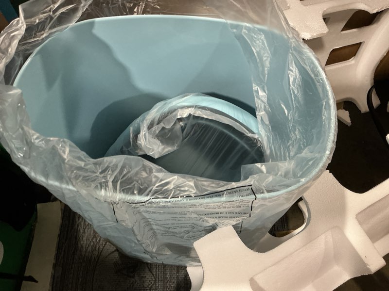 Condition photo showing Good Condition for 13 gallon 50 liter garbage can kitchen trash can with lid automatic sensor touch free stainless steel waste bin for bathroom bedroom home office