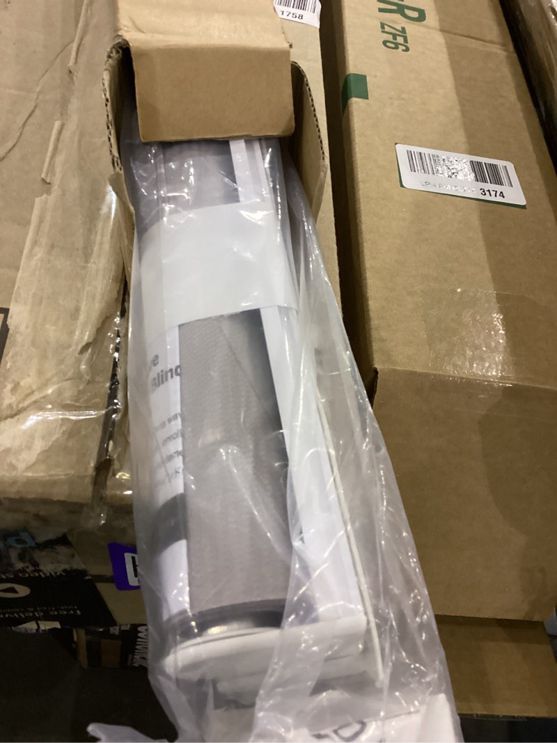 LazBlinds No Drill Cordless Zebra Blinds for Indoor Windows, Dual Layer Light Control Roller Shades 