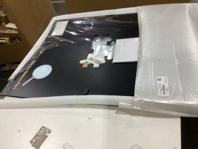 Condition photo showing Good Condition for puzzle storage with central mesh window?puzzle binder with puzzles stickers | suitable for 1000 pcs,hold 40 puzzle pcs?ergonomic carry handle,easy rubber cord closure,puzzles stickers?dustproof storage