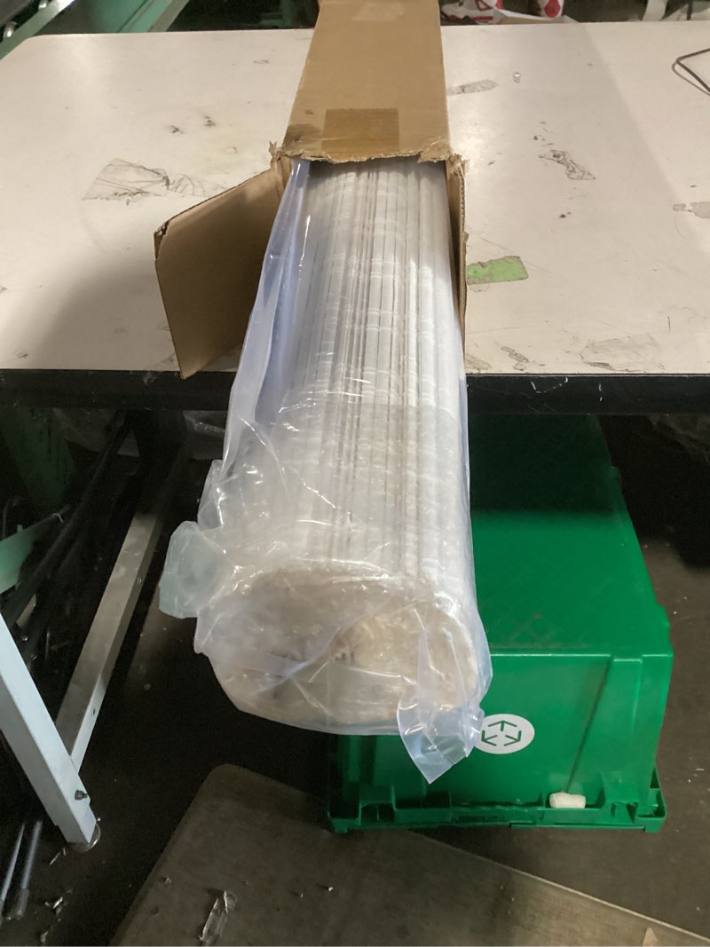 Condition photo showing Good Condition for lazblinds no tools no drill cordless bamboo roman shades, light filtering window treatment, roll up bamboo blinds for window 31'' w x 64'' h, ceylon vintage white ceylon vintage white 31'' w x 64'' h