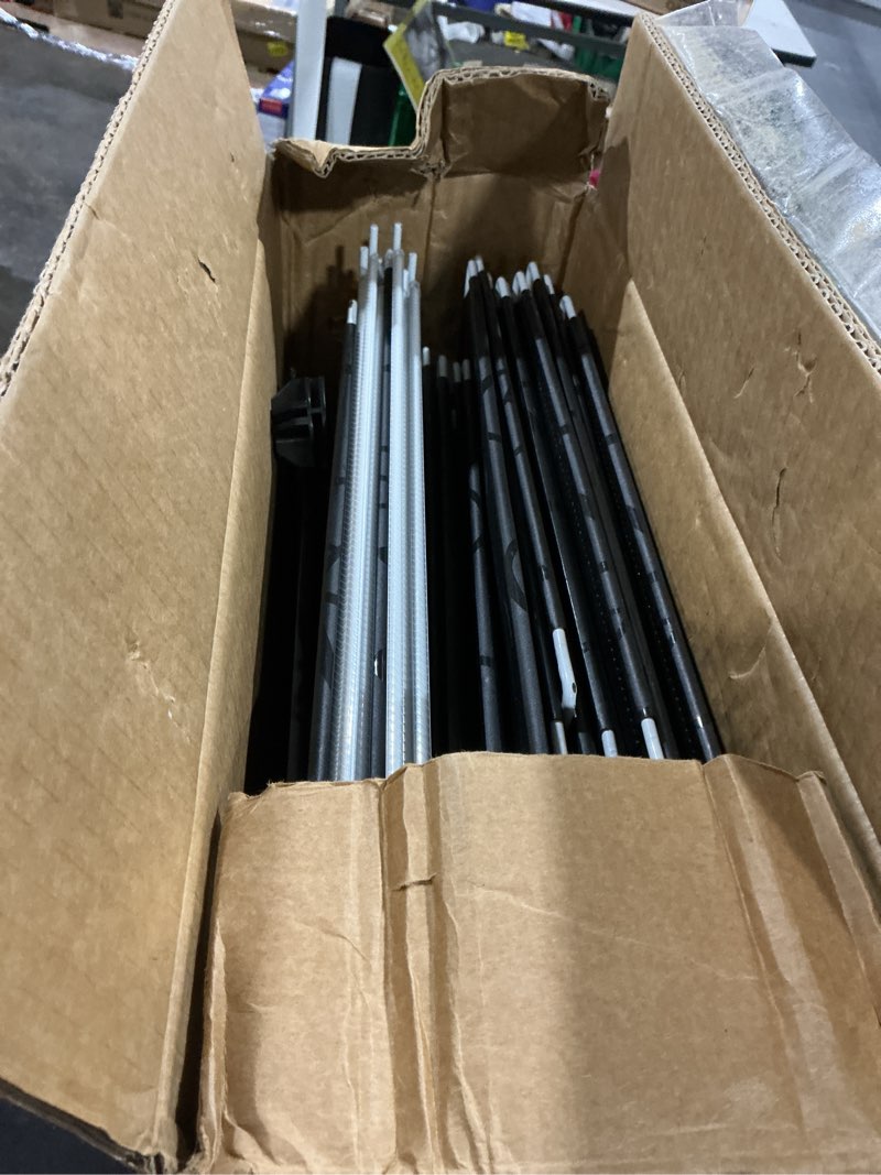 Condition photo showing As Is for Jomifin Shoe Rack Storage Cabinet with Doors, Portable Shoes Rack Organizer, Expandable Standing Rack, Storage 36-72 Pairs Shoes, Boots, Slippers for Entryway, Bedroom, Bedroom 6-Tier(Black)