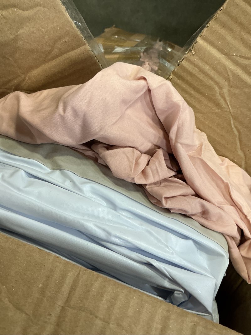 Condition photo showing As Is for 6 Pack Sleepovers Teepee Tent for Kids Bulk with Mattress Sheet Light,Natural Cotton Washable Indoor Play Tent for Birthday Slumber Party Girls Boys Pajama Movie Night Supplies(Pink)