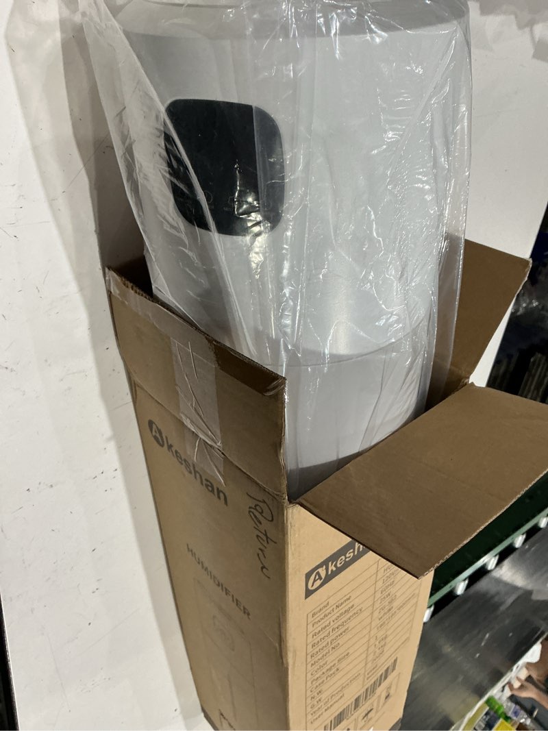 Condition photo showing Good Condition for large humidifiers for bedroom, 9l/2.5gal ultrasonic cool mist, top fill easy clean with 350ml/h mist speed, quiet, suitable for kids room plant yoga office study room living (white, round) white round