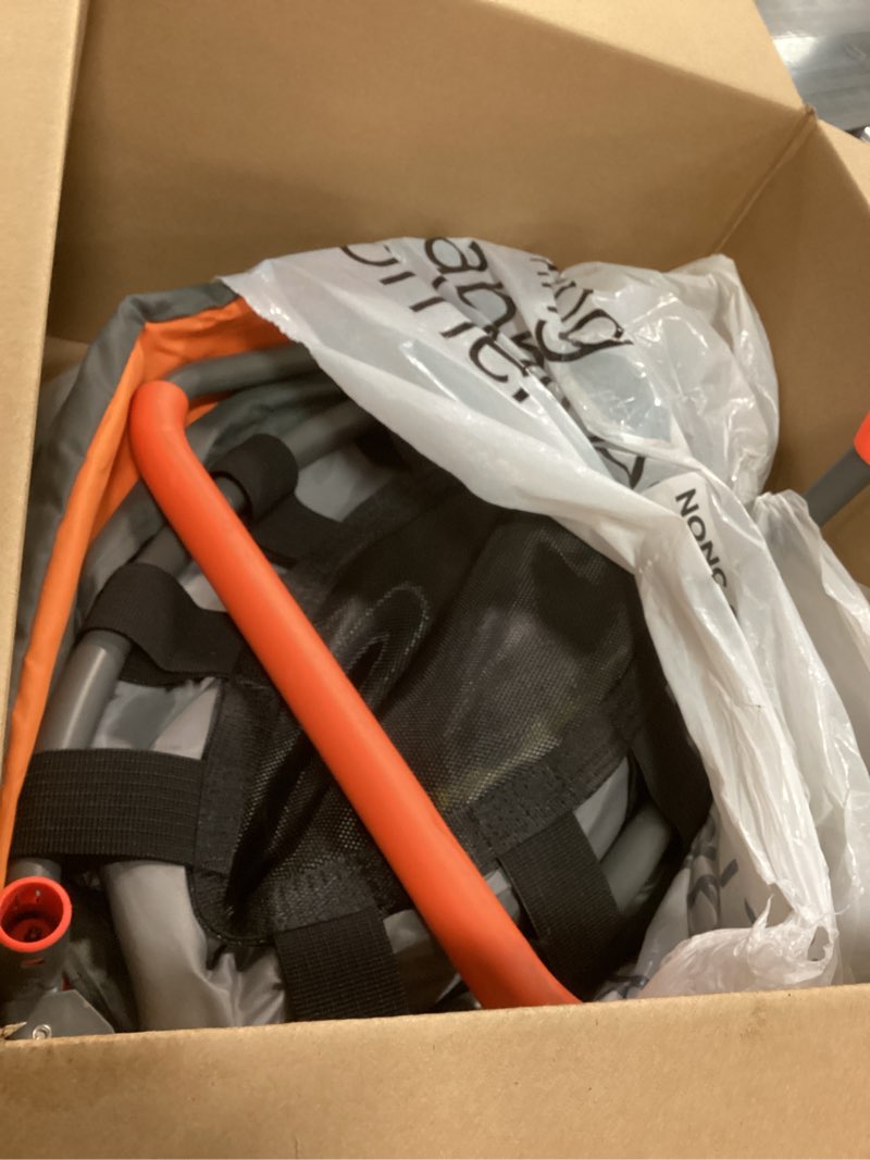 Condition photo showing As Is for 3FT Toddler Trampoline for Kids Ages 1-6, 36" Foldable Mini Trampoline with Adjustable Handle, Indoor/Outdoor Rebounder, Colorful Jumping Mat, Quiet Elastic Band, Safety No-Gap, Max Load 100 LBS Upgraded