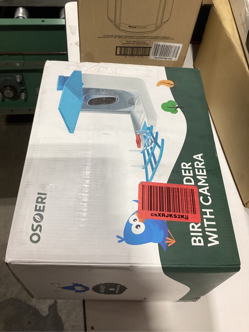 Condition photo showing Good Condition for osoeri bird feeder with camera, smart ai identify wild bird feeder camera solar powered, auto capture videos & motion detection, diy add-ons & hummingbird feeder, ideal gift for bird lover wood grain single bin