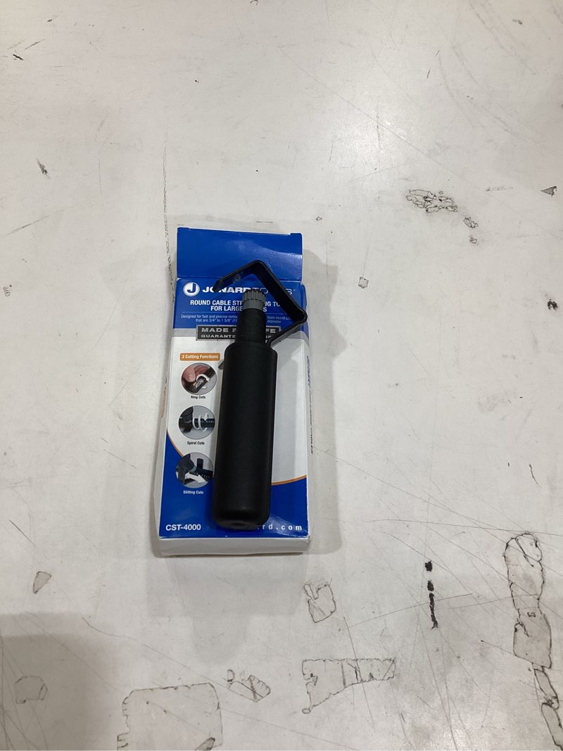 Condition photo showing Good Condition for jonard tools cst-4000 round cable stripper for fast and precise jacket removal, large cables, 3/4" to 1 5/8" diameter 3/4" to 1 5/8" cable stripper cable strip & ring tool