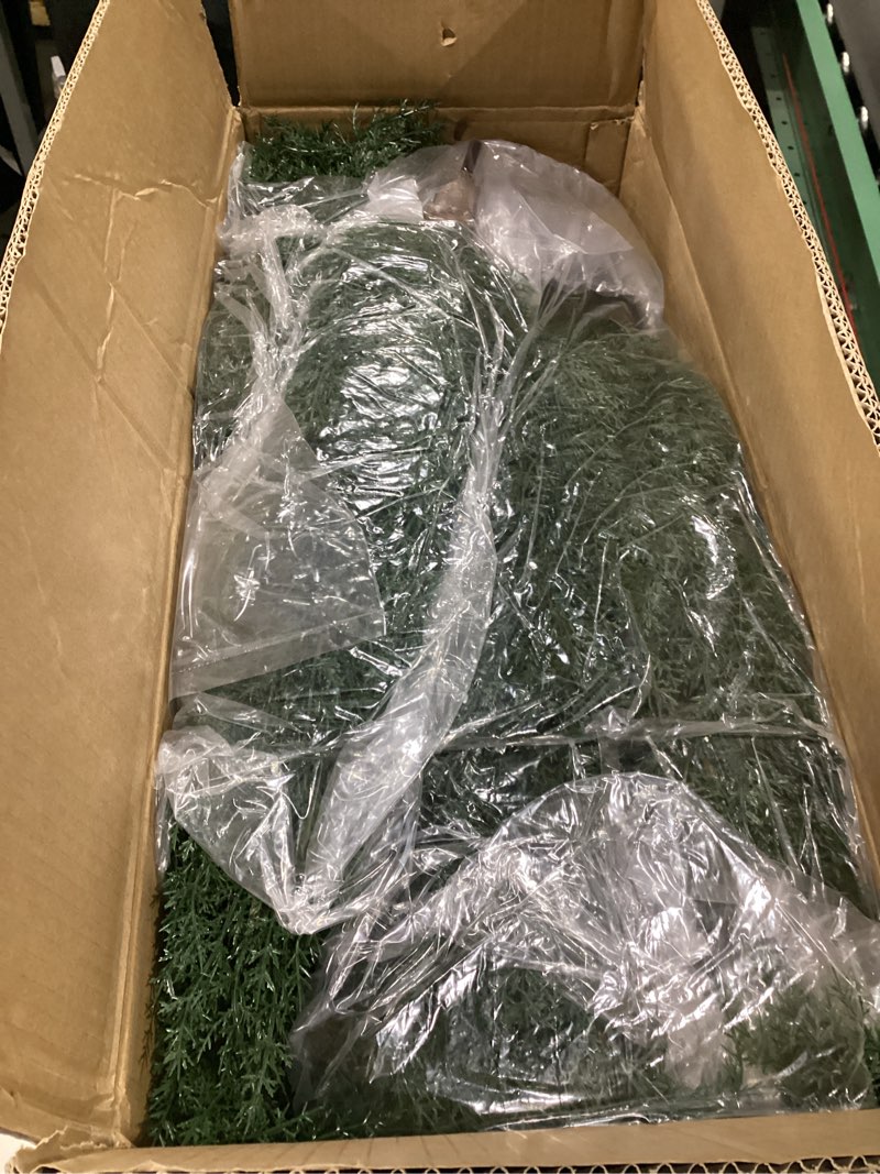 Condition photo showing Good Condition for 5 ft Artificial Cedar Topiary Trees, 2 Pack Uv Resistant Faux Outdoor Plants, Front Door Cypress Tree Decor Outdoor Entrance, Tall Fake Outside Plants, Evergreen Arborvitae Plastic Indoor Plant
