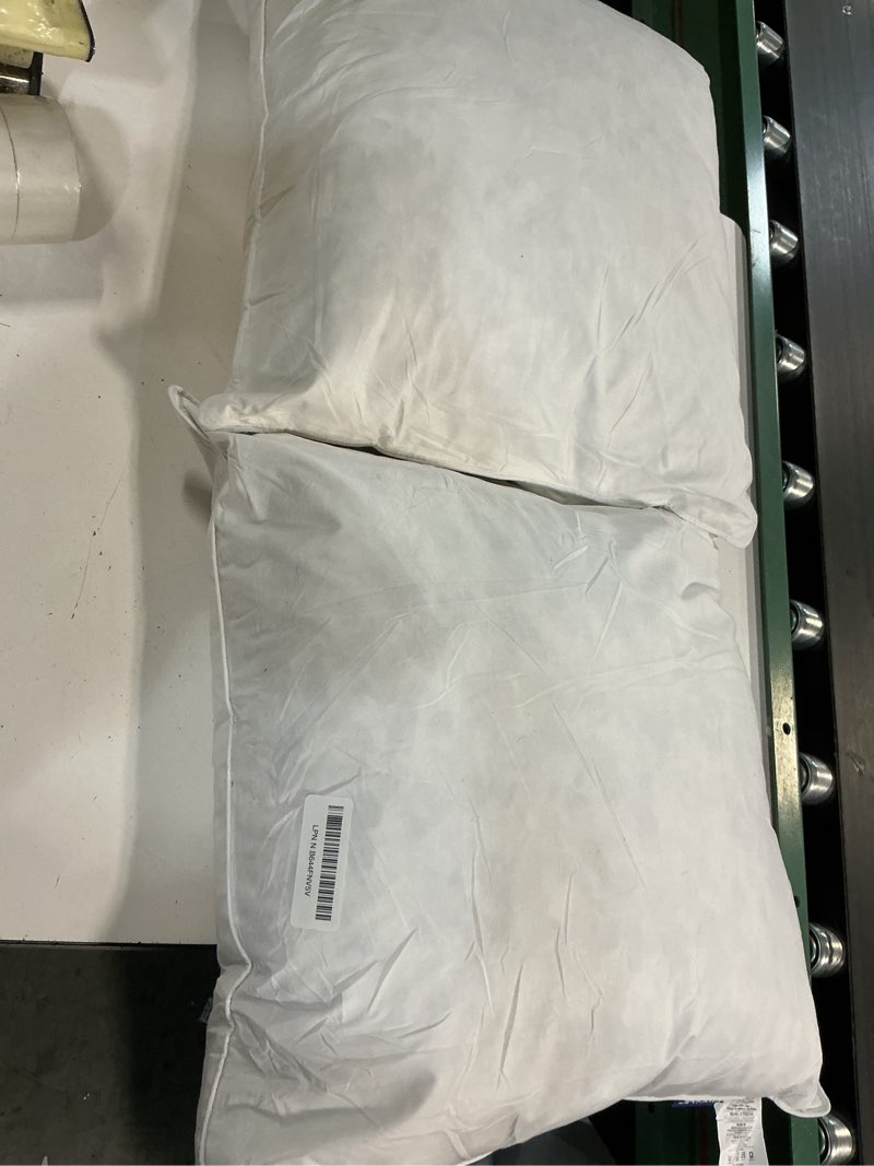 Condition photo showing Good Condition for miulee 20x20 pillow inserts, pack of 2 down feather premium throw pillows with cotton fabric for bed couch living room sofa 2 20x20 inch (pack of 2)