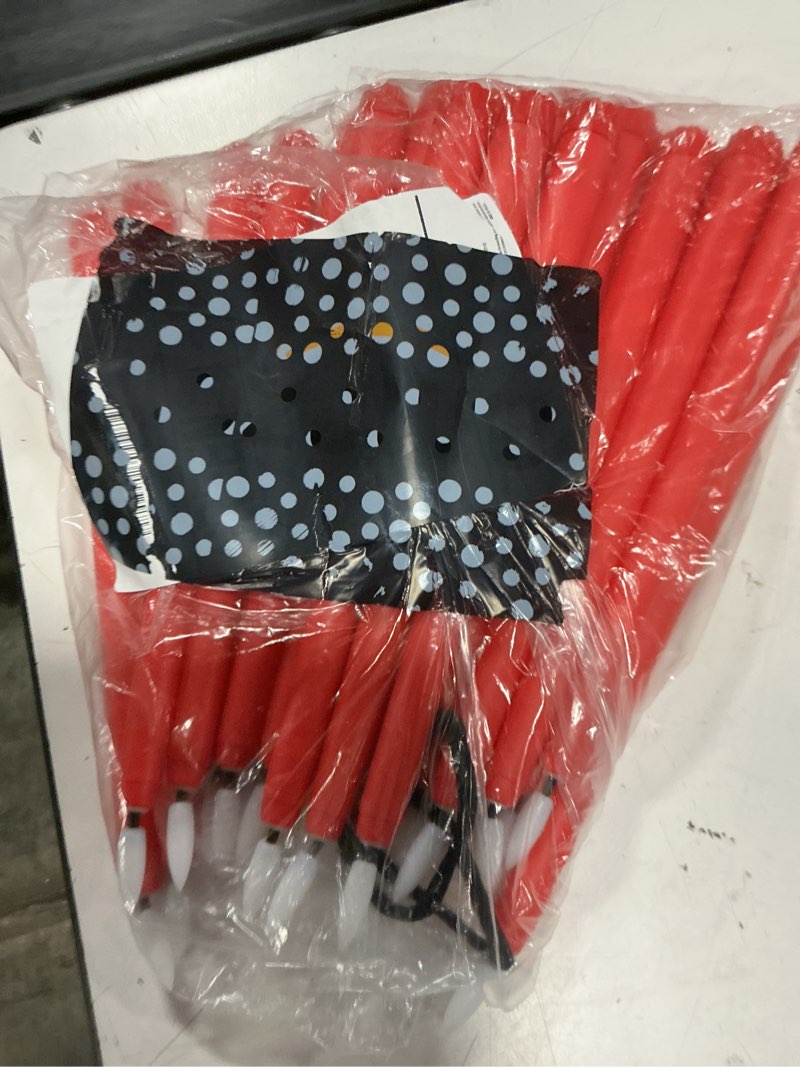 Condition photo showing Good Condition for macarrie 24 packs flameless taper candles battery operated fake 11 inch long candlelight led flameless candlesticks flickering tapered for summer fall wedding(red)