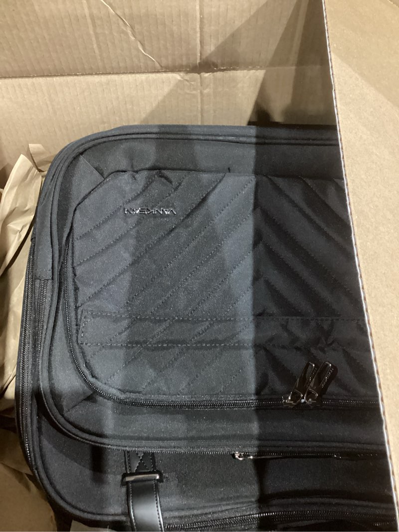 Condition photo showing Good Condition for VANKEAN Rolling Laptop Bag Women with Wheels, 15.6 Inch Rolling Briefcase for Women, Water Repellent Overnight Computer Bag with RFID Pockets for Travel Business Work, Black Quilted Black