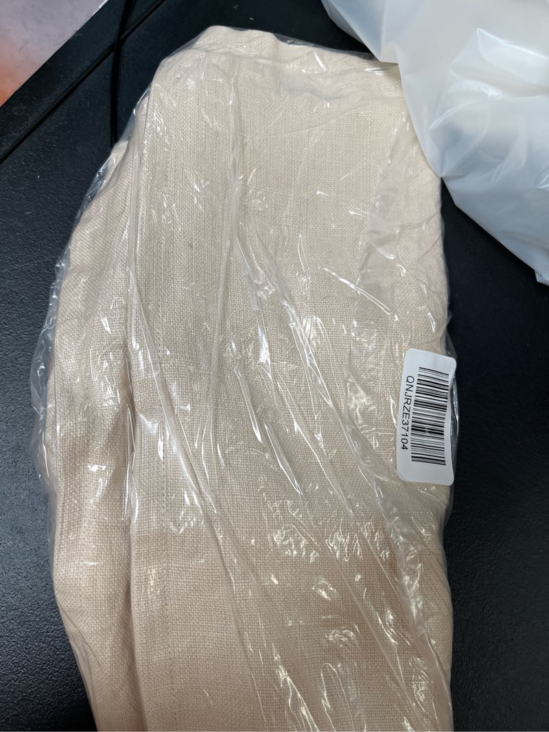 Condition photo showing As Is for european linen flange edge pillow cover, 22x22, natural