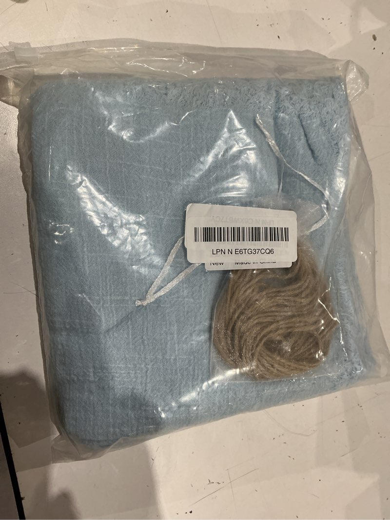 Condition photo showing Good Condition for jinvase cloth napkins with fringe set of 6,100% natural soft cotton, gauze washable napkins for wedding decorative,dinner parties, christmas, (16''*16'') (light blue)