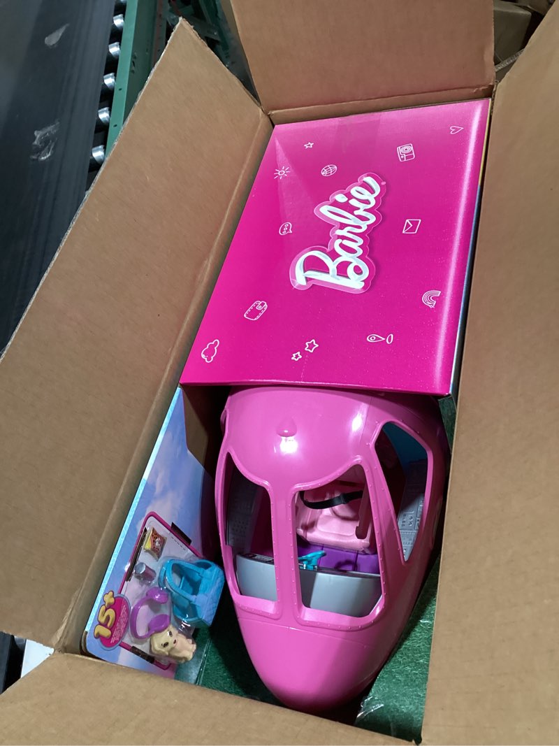 Condition photo showing Good Condition for Barbie Dreamplane Airplane Toys Playset with 15+ Accessories Including Puppy, Snack Cart, Reclining Seats and More (Amazon Exclusive)