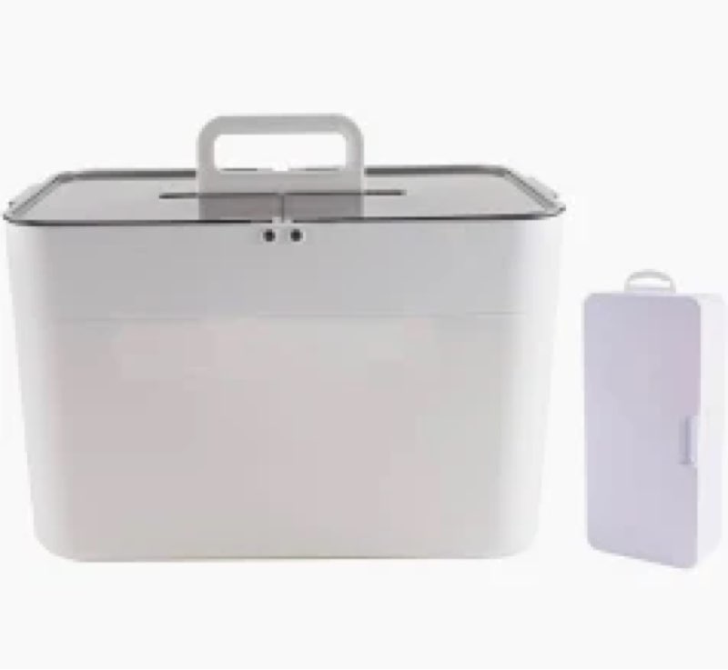 xbopetda home first aid box and travel medicine storage box, plastic medicine kit case container emp