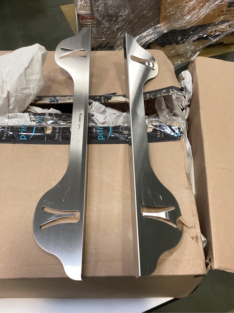 truegem stove gap covers - 23.4", 316 stainless steel | oven side gap filler | range trim kit | guard between stove top & counter